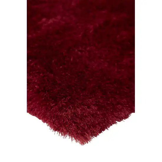 Red And Purple Shag Tufted Handmade Area Rug Photo 5