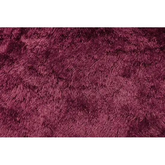 Red And Purple Shag Tufted Handmade Area Rug Photo 6