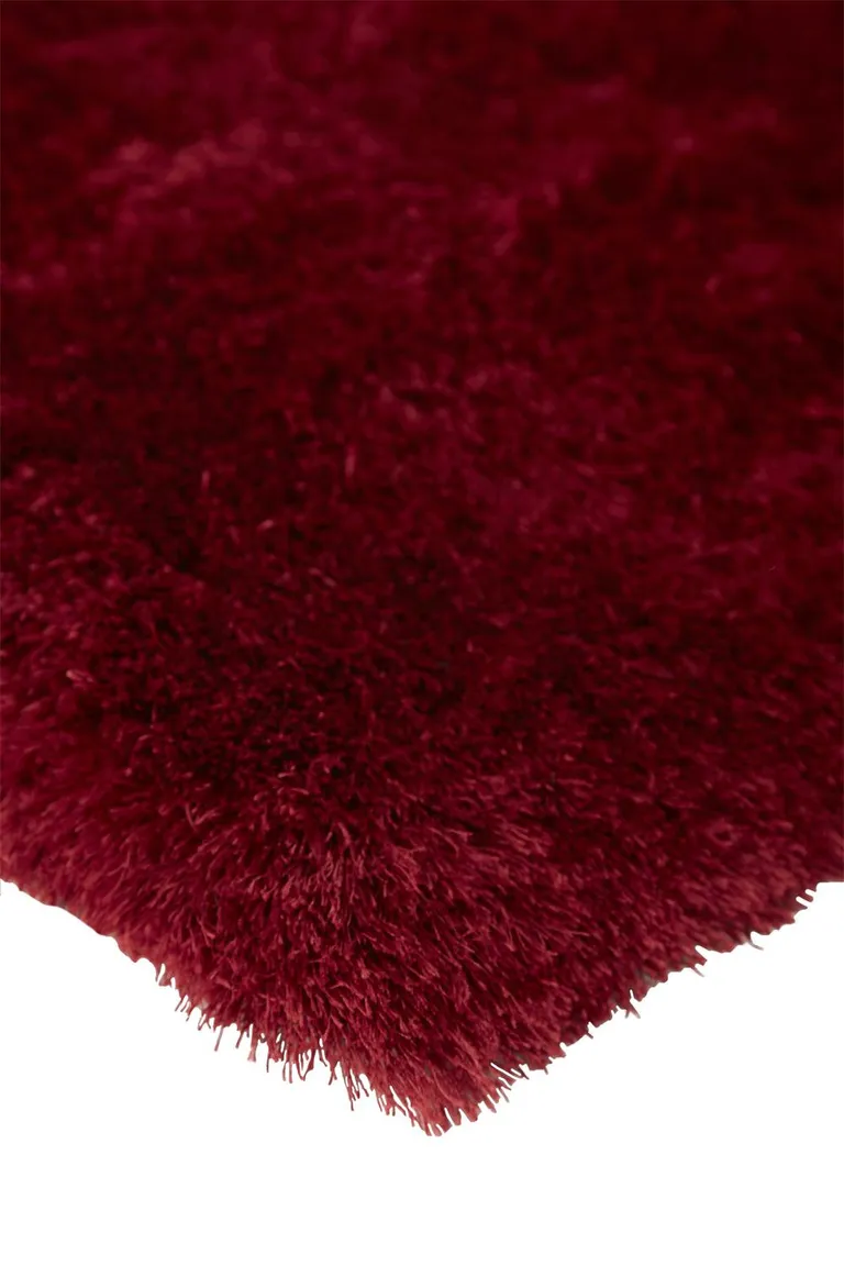 Red And Purple Shag Tufted Handmade Area Rug Photo 5