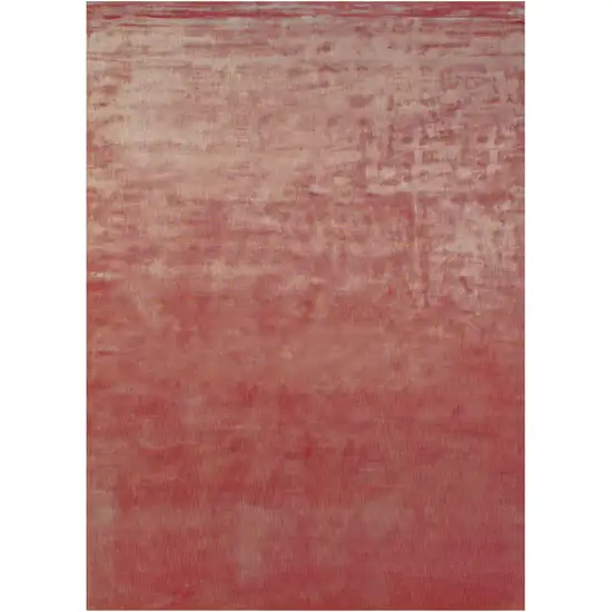 Red Chevron Hand Woven Area Rug Photo 2