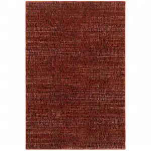 Photo of Red Grey Deep And Charcoal Power Loom Stain Resistant Area Rug