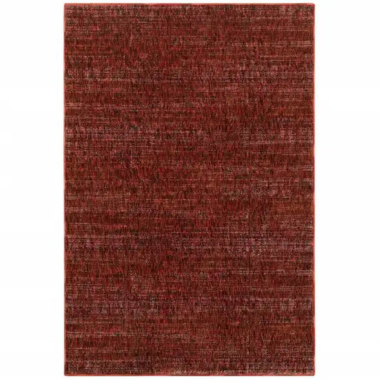 Red Grey Deep And Charcoal Power Loom Stain Resistant Area Rug Photo 1