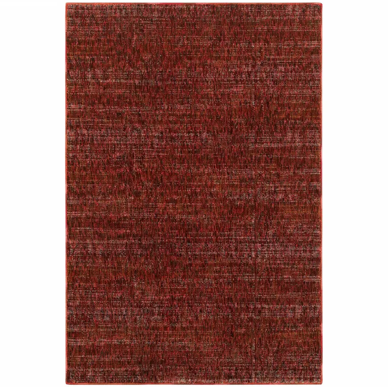 Red Grey Deep And Charcoal Power Loom Stain Resistant Area Rug Photo 1