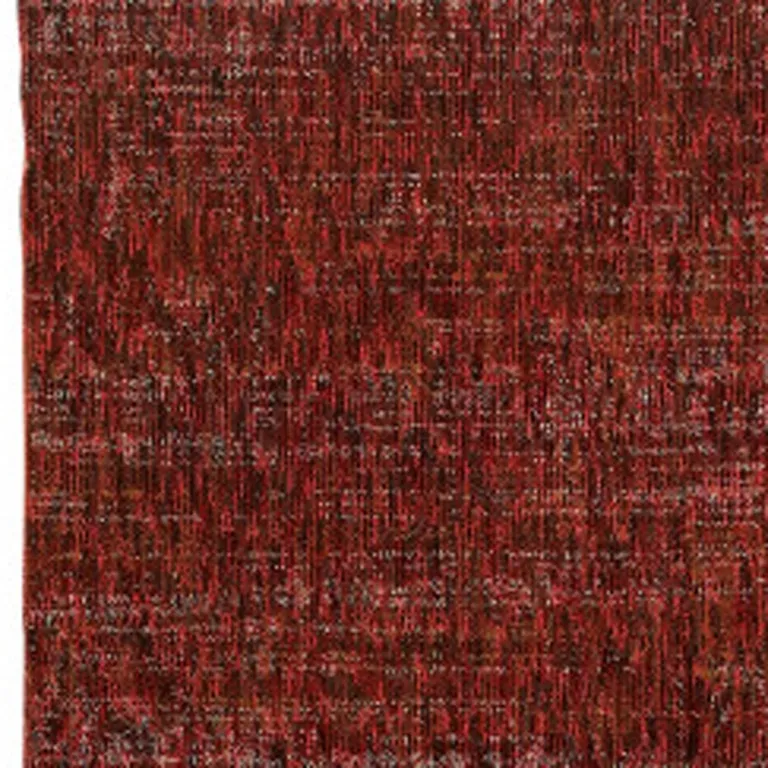 Red Grey Deep And Charcoal Power Loom Stain Resistant Runner Rug Photo 3