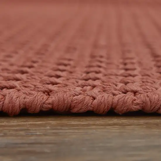 Red Hand Woven Area Rug Photo 9