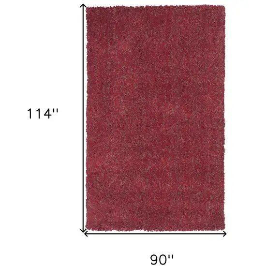 Red Heather Indoor Shag Rug Photo 6