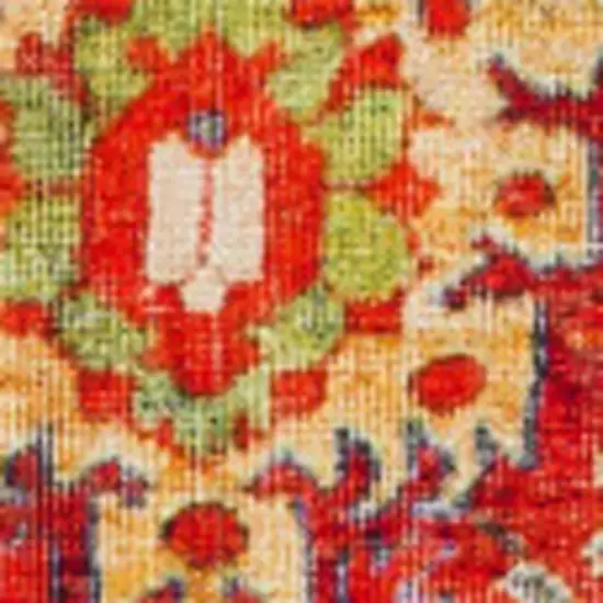 Red Oriental Non Skid Area Rug Photo 4