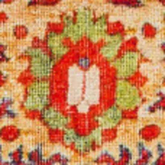 Red Oriental Non Skid Area Rug Photo 4