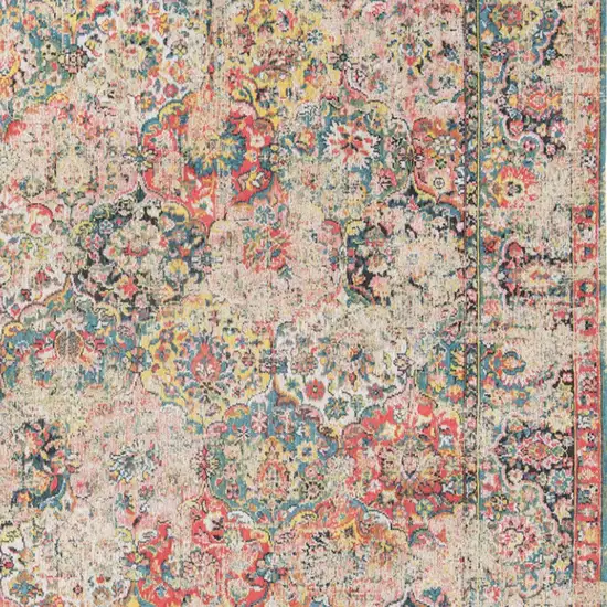 Red Oriental Non Skid Area Rug Photo 6