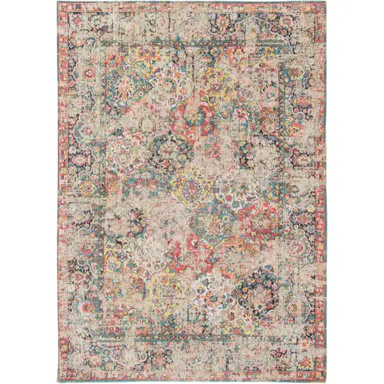 Red Oriental Non Skid Area Rug Photo 2