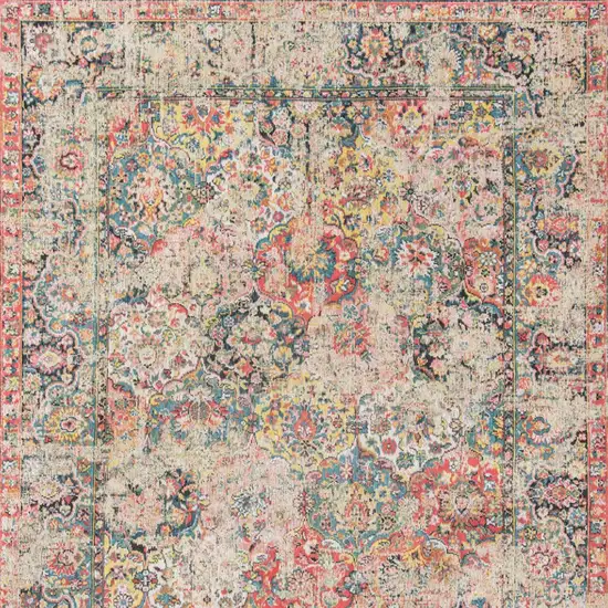 Red Oriental Non Skid Area Rug Photo 6