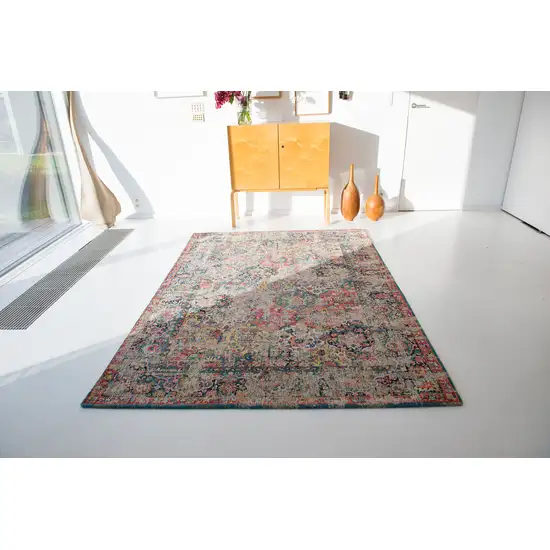 Red Oriental Non Skid Area Rug Photo 8