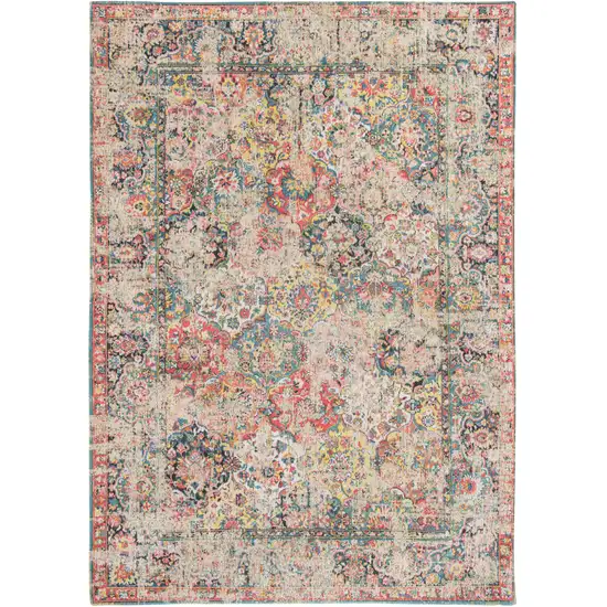 Red Oriental Non Skid Area Rug Photo 7