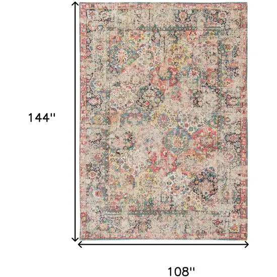 Red Oriental Non Skid Area Rug Photo 3