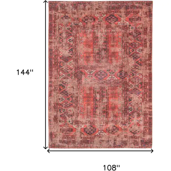 Red Oriental Non Skid Area Rug Photo 3