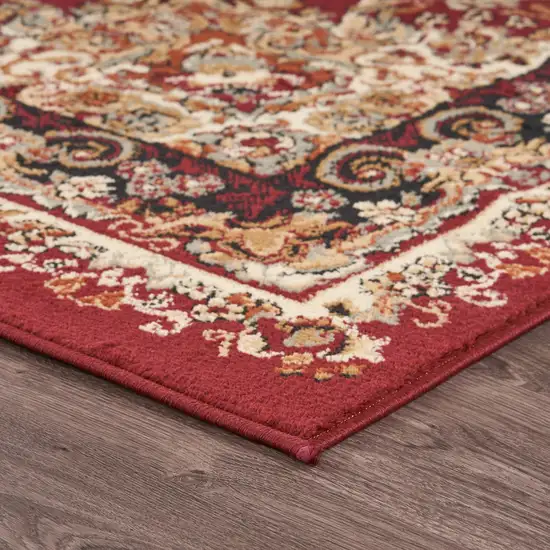 Red Royal Medallion Area Rug Photo 7