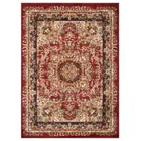Photo of Red Royal Medallion Area Rug