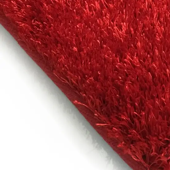 Red Shag Hand Tufted Area Rug Photo 4