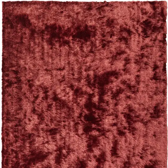 Red Shag Hand Tufted Area Rug Photo 5