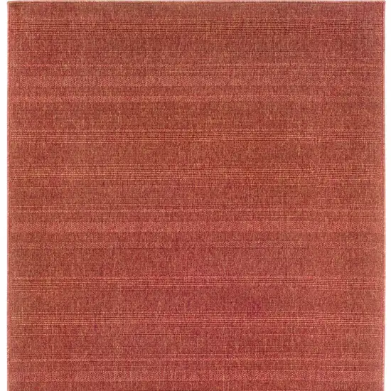 Red Stain Resistant Indoor Outdoor Area Rug Photo 4