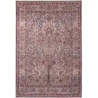 Photo of Red Tan And Pink Floral Power Loom Area Rug