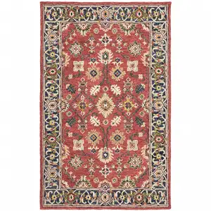 Photo of Red and Blue Bohemian Area Rug