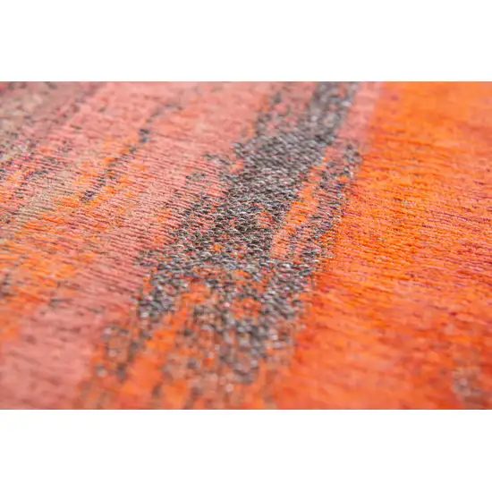 Red and Gray Abstract Non Skid Area Rug Photo 8