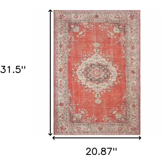 Red And Gray Area Rug Photo 3