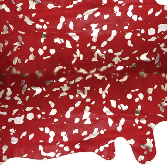 Red and Silver Cowhide - Area Rug Photo 5