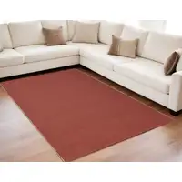 Photo of Red and Tan Hand Woven Area Rug