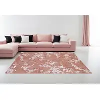 Photo of Red and White Oriental Non Skid Area Rug