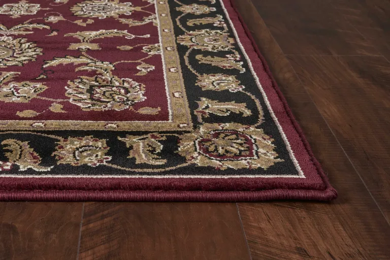 Red or Black Medieval Inspired Area Rug Photo 5