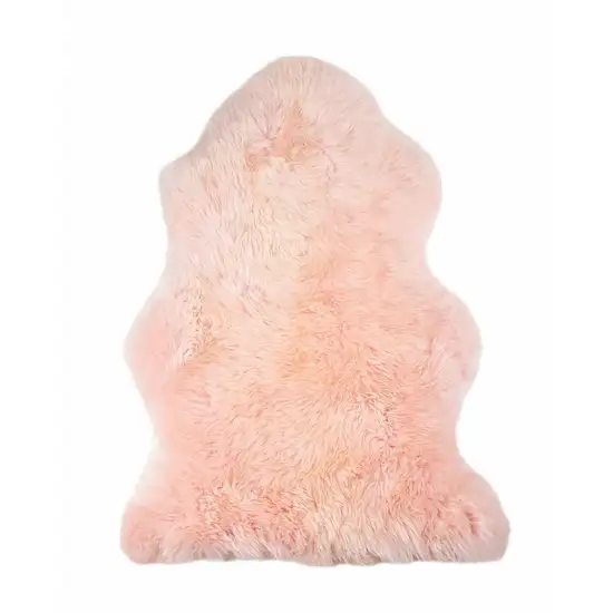 Rose New Zealand Natural Shearling Sheepskin Rug Photo 1