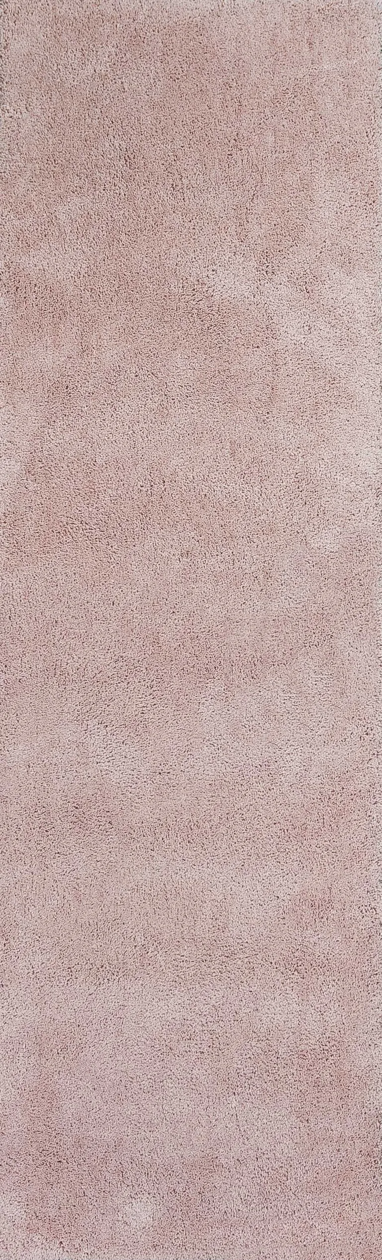 Rose Pink Indoor Shag Runner Rug Photo 1