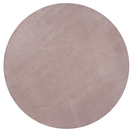 Rose Pink Round Indoor Shag Rug Photo 1