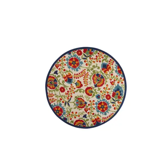 Round Mediterra Indoor Outdoor Area Rug Photo 1