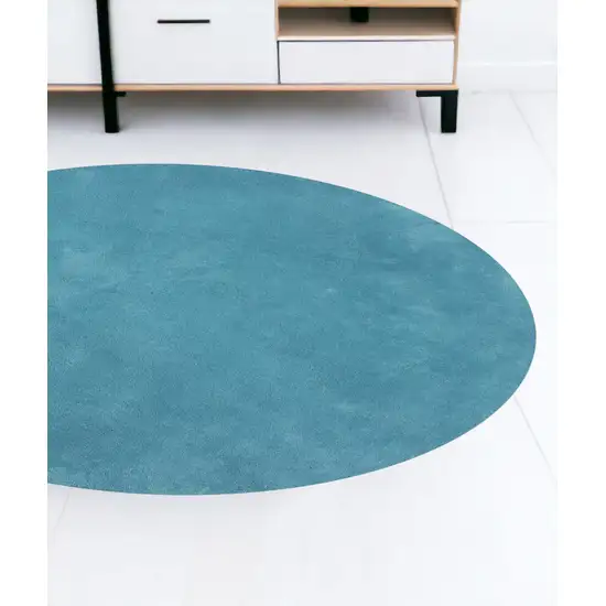 Polyester Highlighter Blue Area Rug Photo 1