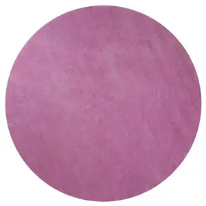 Photo of Round  Polyester Hot Pink Area Rug