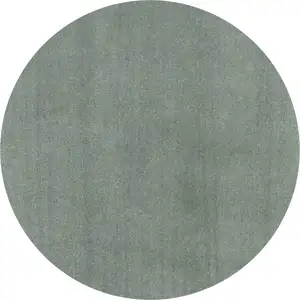 Photo of Round  Polyester Slate Area Rug