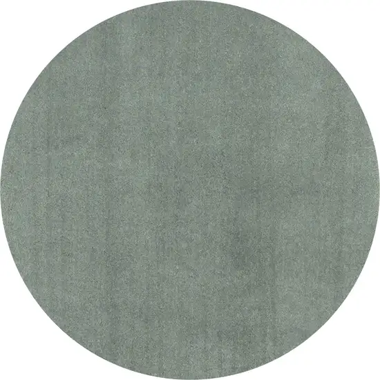 Round  Polyester Slate Area Rug Photo 1