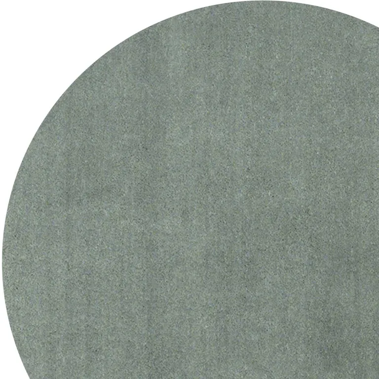 Round  Polyester Slate Area Rug Photo 2