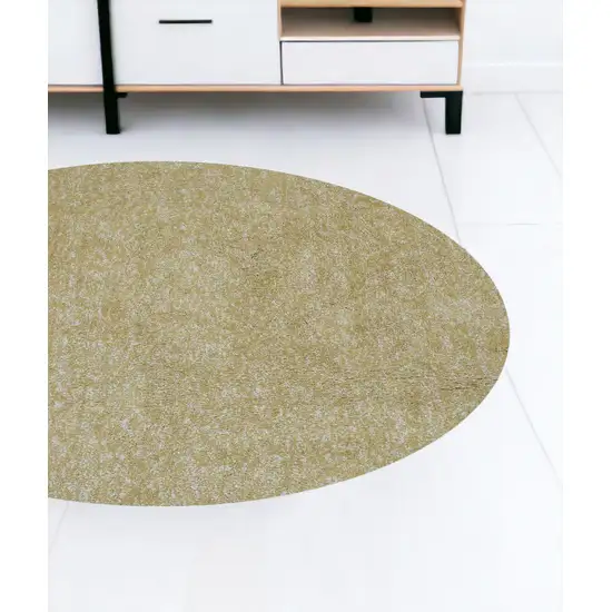 Polyester Yellow Heather Area Rug Photo 1