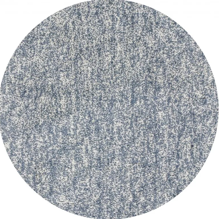 Round Slate Heather Plain Indoor Area Rug Photo 4