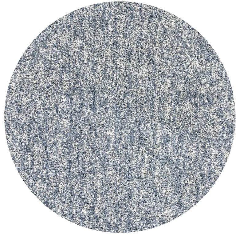 Round Slate Heather Plain Indoor Area Rug Photo 3