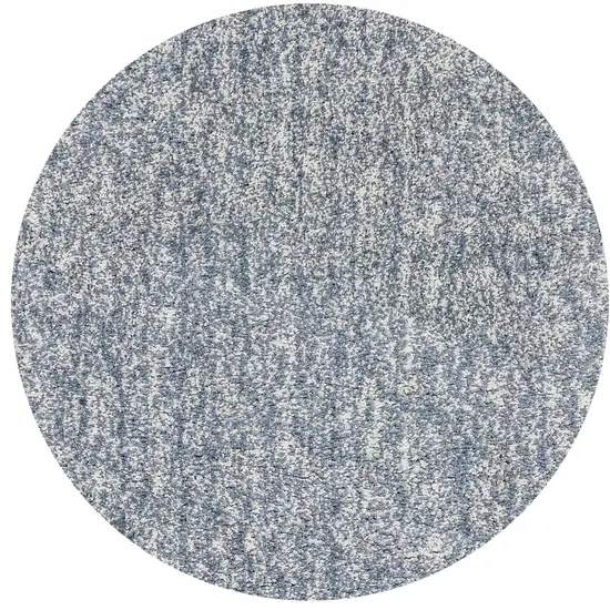 Round Slate Heather Plain Indoor Area Rug Photo 3