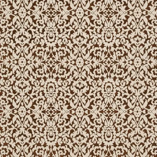 Rust And Beige Oriental Area Rug Photo 6