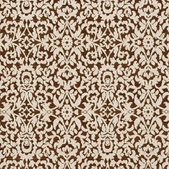 Rust And Beige Oriental Area Rug Photo 5