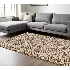 Photo of Rust And Beige Oriental Area Rug