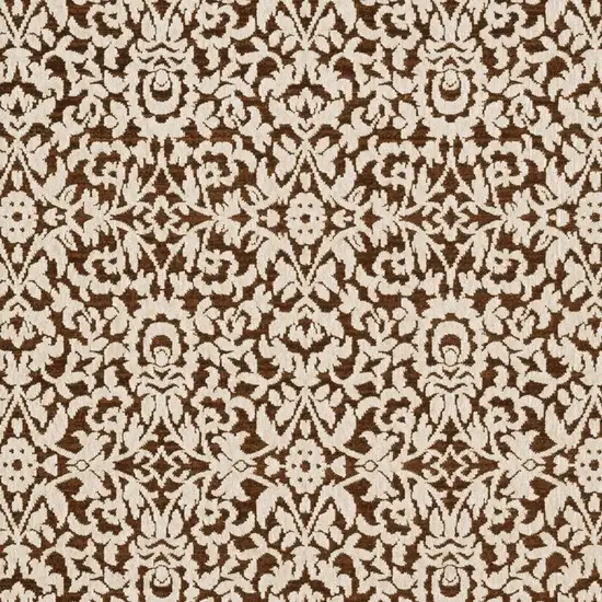 Rust And Beige Oriental Area Rug Photo 5