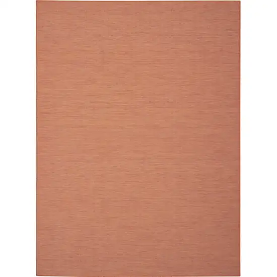 8' X 10' Rust Power Loom Area Rug Photo 4